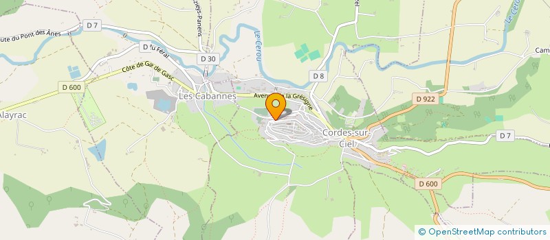 localisation de l'entreprise SCI MORDAGNE  CORDES-SUR-CIEL