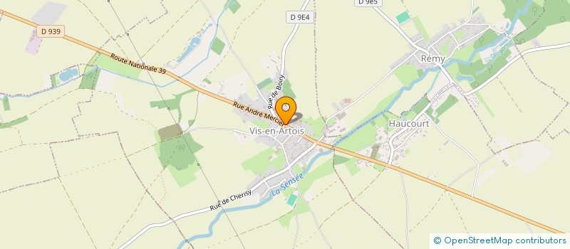 localisation de l'entreprise SCI MORDOR  VIS-EN-ARTOIS