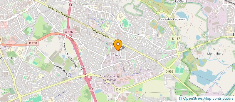 localisation de l'entreprise SCI MOREAU  TRELAZE