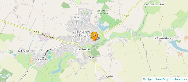 localisation de l'entreprise SCI MOREAU  LA BOISSIERE-DE-MONTAIGU