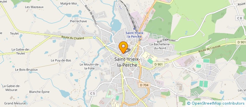 localisation de l'entreprise SCI MOREAU à SAINT-YRIEIX-LA-PERCHE
