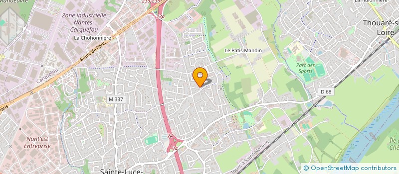 localisation de l'entreprise SCI MOREAU  SAINTE-LUCE-SUR-LOIRE