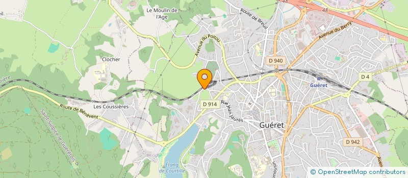 localisation de l'entreprise SCI MOREAU-LA ROSA à GUERET