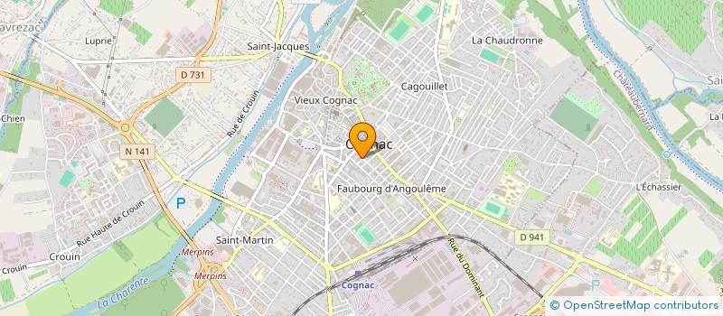 localisation de l'entreprise SCI MOREAU PHILIPPE ET CHRISTOPHE à COGNAC