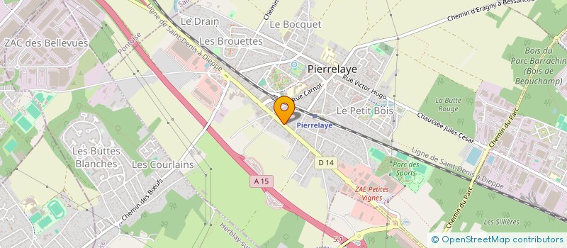 localisation de l'entreprise SCI MOREAU ROCHE  PIERRELAYE