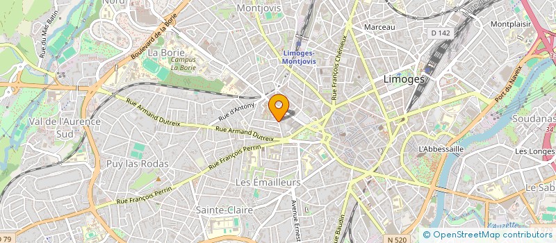 localisation de l'entreprise SCI MOREAU RUE DUTREIX à LIMOGES