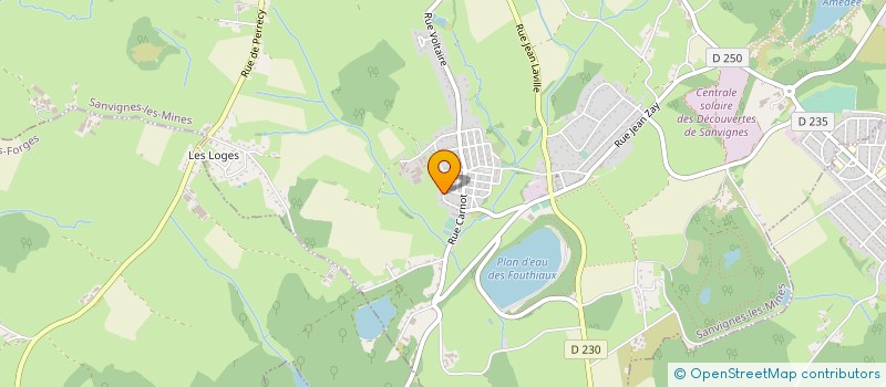 localisation de l'entreprise SCI MOREGO  SANVIGNES LES MINES