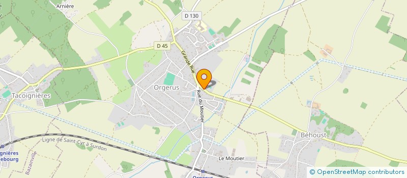 localisation de l'entreprise SCI MOREIRA MCS  ORGERUS