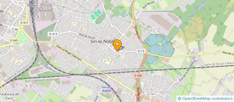 localisation de l'entreprise SCI MOREL 2  SIN-LE-NOBLE