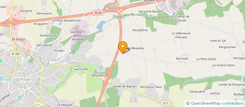 localisation de l'entreprise SCI MOREL  PLOEREN