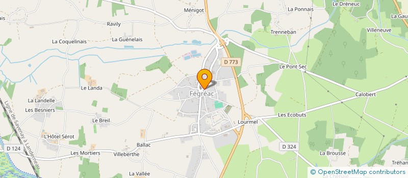 localisation de l'entreprise SCI MOREL  FEGREAC