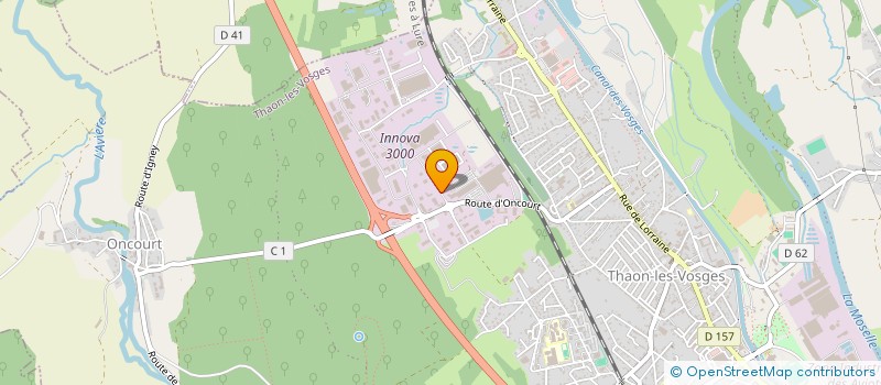 localisation de l'entreprise SCI MOREL - LAMBOLEZ  THAON-LES-VOSGES