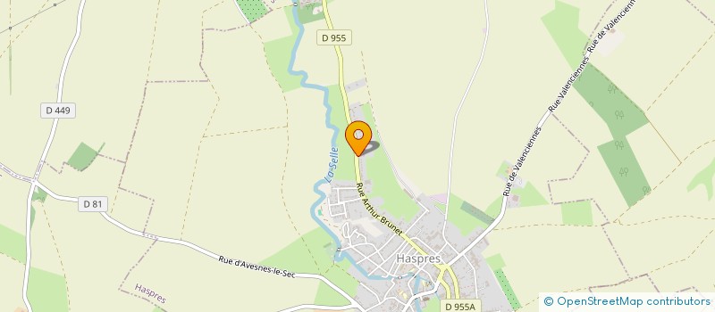 localisation de l'entreprise SCI MORELLE  HASPRES