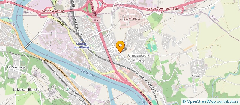 localisation de l'entreprise SCI MORENO  CHASSE-SUR-RHONE