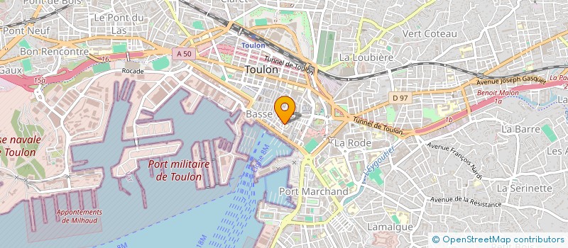 localisation de l'entreprise SCI MORENOV  TOULON