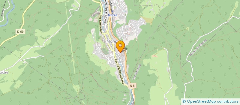 localisation de l'entreprise SCI MOREZINVEST  HAUTS DE BIENNE