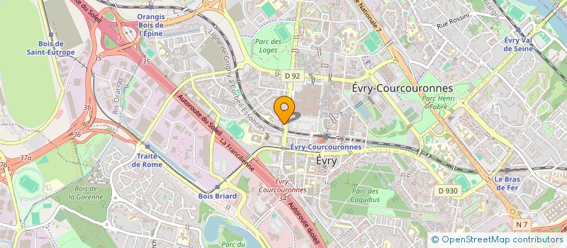 localisation de l'entreprise SCI MORGA  EVRY-COURCOURONNES