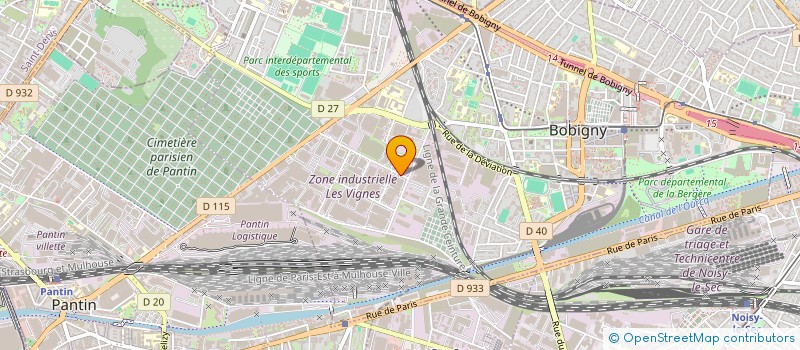 localisation de l'entreprise SCI MORGALIX  BOBIGNY