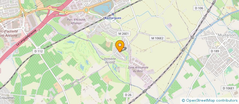 localisation de l'entreprise SCI MORGAN à BAILLARGUES