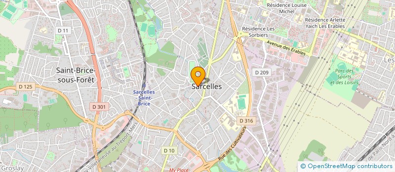 localisation de l'entreprise SCI MORGAN à SARCELLES