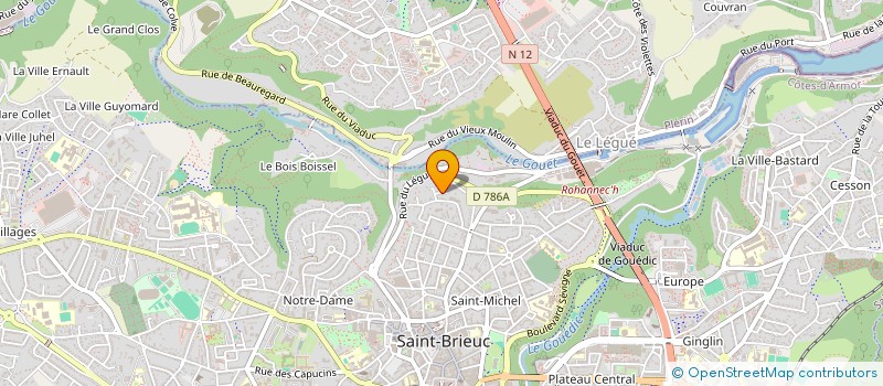 localisation de l'entreprise SCI MORGAN à SAINT-BRIEUC