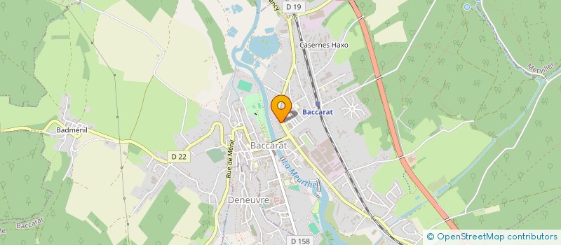 localisation de l'entreprise SCI MORGAN  BACCARAT