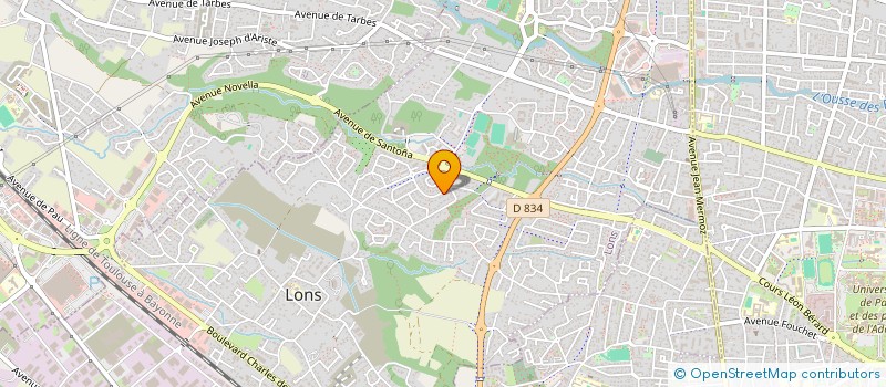 localisation de l'entreprise SCI MORGAN à LONS