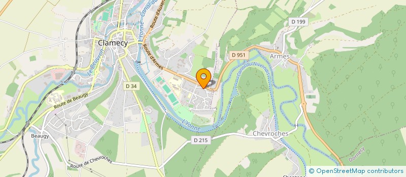localisation de l'entreprise SCI MORGAN X MORGANE à CLAMECY