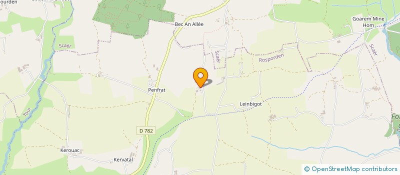 localisation de l'entreprise SCI MORGANE  ROSPORDEN