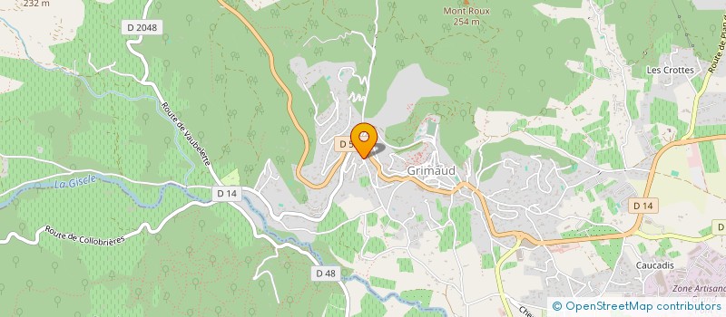 localisation de l'entreprise SCI MORGANE à GRIMAUD
