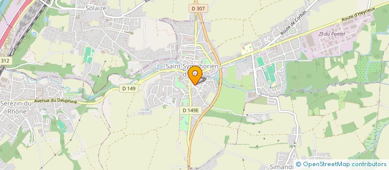 localisation de l'entreprise SCI MORGANE  SAINT-SYMPHORIEN-D'OZON