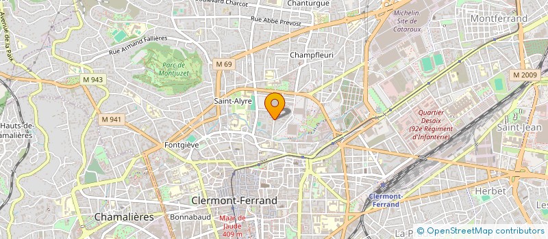 localisation de l'entreprise SCI MORGANE  CLERMONT-FERRAND