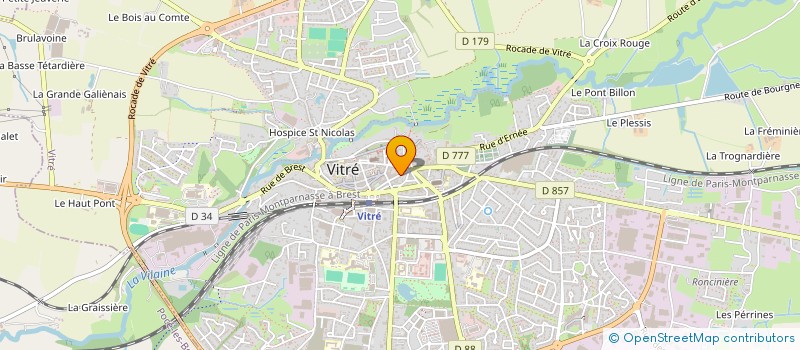 localisation de l'entreprise SCI MORGANE  VITRE