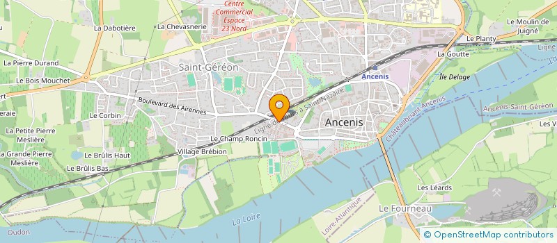 localisation de l'entreprise SCI MORGANE  ANCENIS-SAINT-GEREON