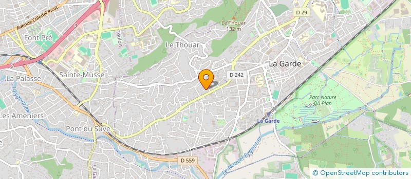 localisation de l'entreprise SCI MORGANE  LA GARDE