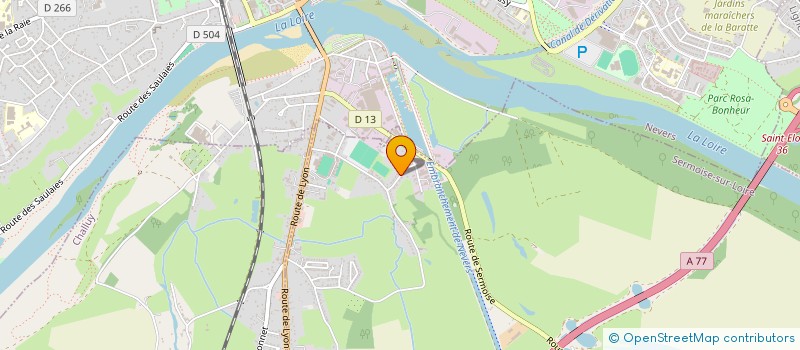 localisation de l'entreprise SCI MORGANE DU MONDE  SERMOISE-SUR-LOIRE