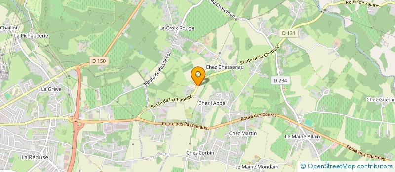 localisation de l'entreprise SCI MORGANE II  CHANIERS