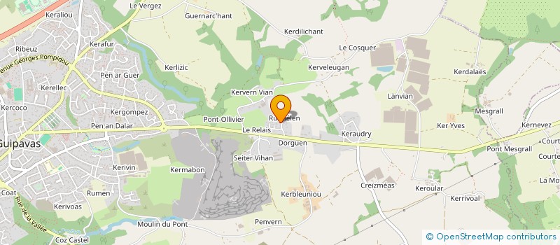 localisation de l'entreprise SCI MORGANICO  GUIPAVAS