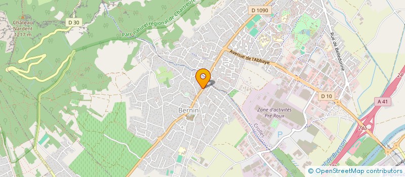 localisation de l'entreprise SCI MORHAIN  BERNIN