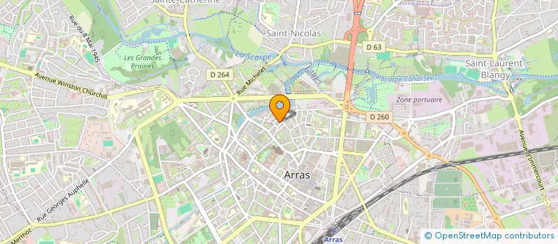 localisation de l'entreprise SCI MORIARTY à ARRAS