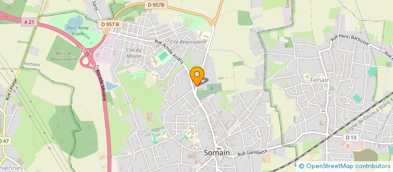 localisation de l'entreprise SCI MORIAU DELROT à SOMAIN