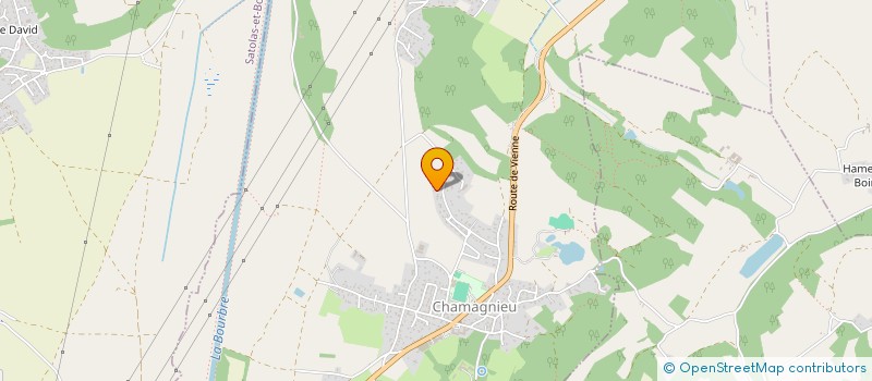 localisation de l'entreprise SCI MORIAUD  CHAMAGNIEU