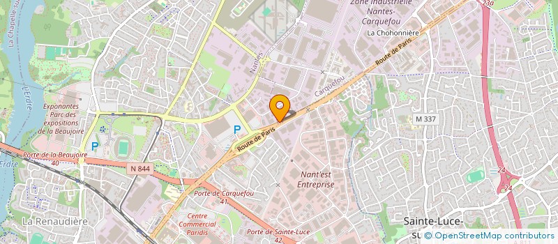 localisation de l'entreprise SCI MORICEAU  CARQUEFOU