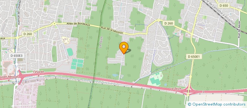 localisation de l'entreprise SCI MORILLAS  LE TEICH