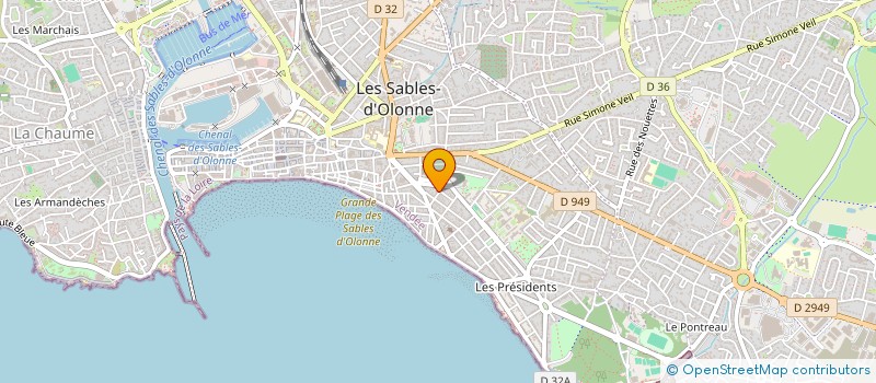 localisation de l'entreprise SCI MORIN à LES SABLES D'OLONNE