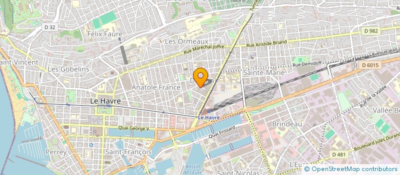 localisation de l'entreprise SCI MORIN à LE HAVRE