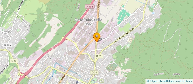 localisation de l'entreprise SCI MORIN à OYONNAX