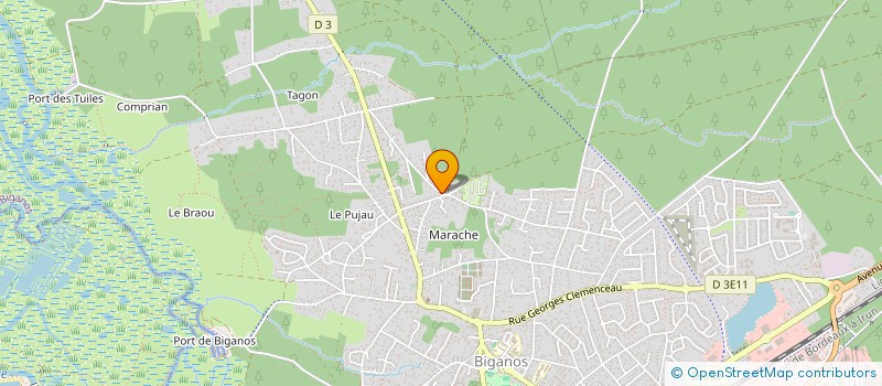 localisation de l'entreprise SCI MORIN  BIGANOS