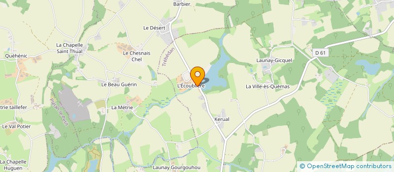 localisation de l'entreprise SCI MORIN DE L ECOUBLIERE  TREBEDAN