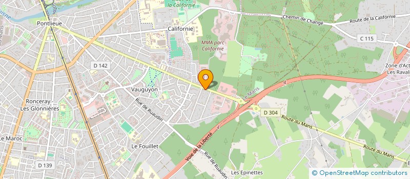 localisation de l'entreprise SCI MORIN JVA  LE MANS